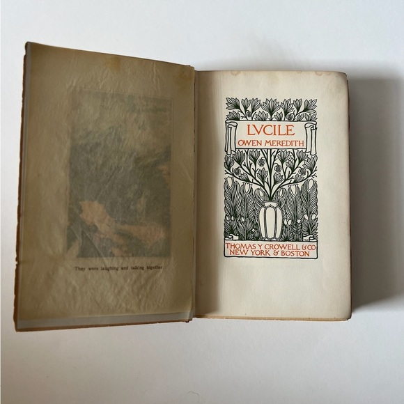 Vintage Lucile by Owen Meredith 1899 Thomas Y Crowell HC Decorative Antiquarian - Picture 6 of 8